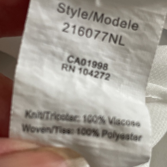 Spanner sleeveless loose knit front back has white knit top and sheer below Sz M - Picture 6 of 6